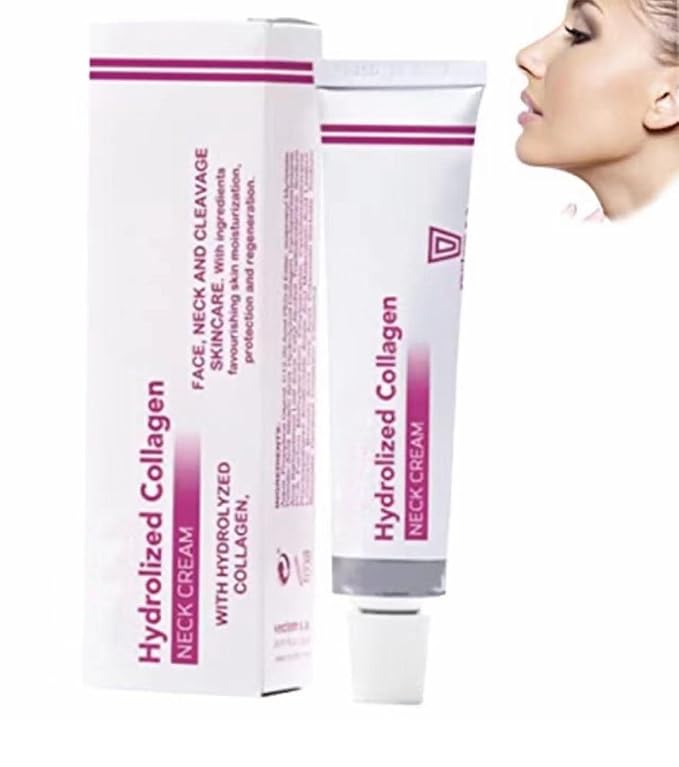 Spain NECKPON Hydrolyzed Collagen Neck Cream, Neck Firming Cream Tightening Sagging Skin Anti Aging Collagen Firming Cream for Neck (1pcs)